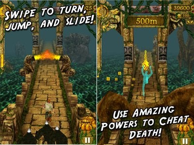 Temple Run landing on Windows Phone today