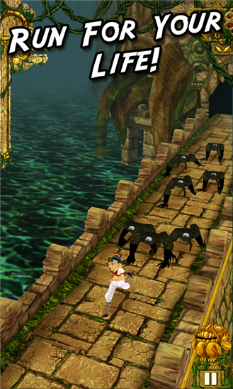 Temple Run version 1.5 is now available at the Windows Phone Store - Temple Run gets quick update for Windows Phone models, Live Tile problem repaired