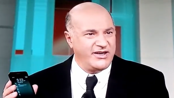 Kevin O'Leary and his new phone - Shark in the water: Mr.Wonderful replaces his Apple iPhone with the BlackBerry Z10