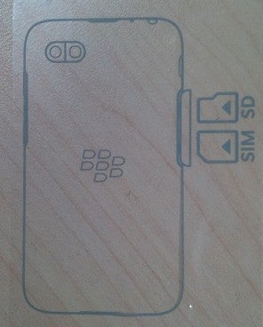 Sketch of the rumored entry level BlackBerry R-Series phone - Leak reveals entry-level BlackBerry 10 model