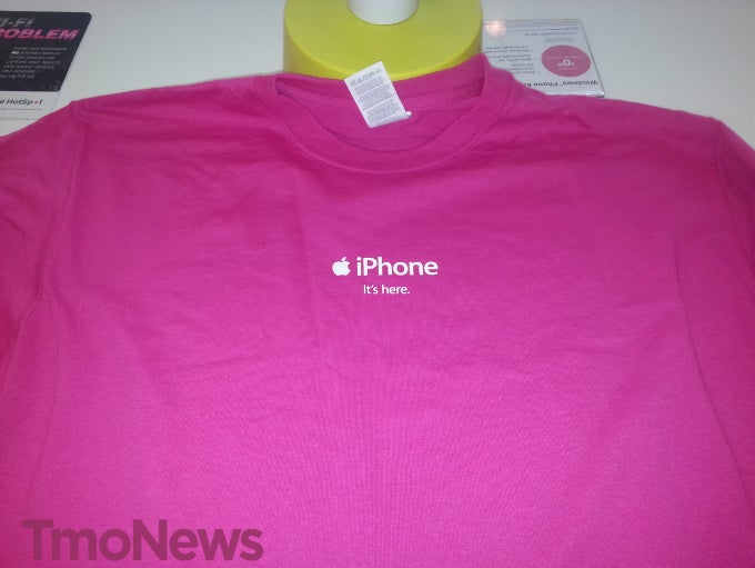 T-Mobile iPhone uniforms arrive in preparation for the big Friday launch