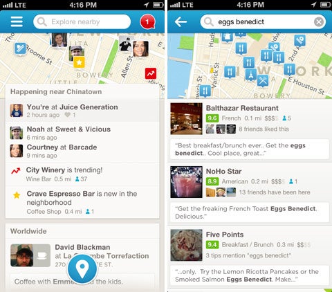 After 3.5 billion check-ins Foursquare reaches version 6.0