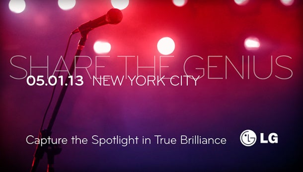 LG to hold a &quot;Share the genius&quot; event on May 1