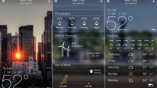 Yahoo! Weather for iPhone now sprinkled with Flickr photos, looks beautiful