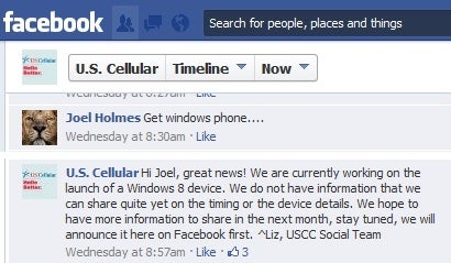 US Cellular confirms that Windows Phone 8 is on the way