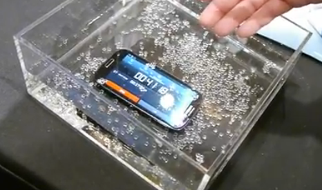 P2i's new technology allows this Samsung Galaxy S III to work perfectly whiile submerged in water - WSJ: Expect the rugged Samsung Galaxy S4 Active in July