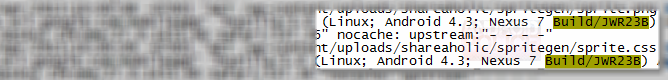 Server logs seem to be showing Android 4.3 with the &quot;J&quot; designation for Jelly Bean - Google said to be working on Android 4.3 for Google I/O, another Jelly Bean build