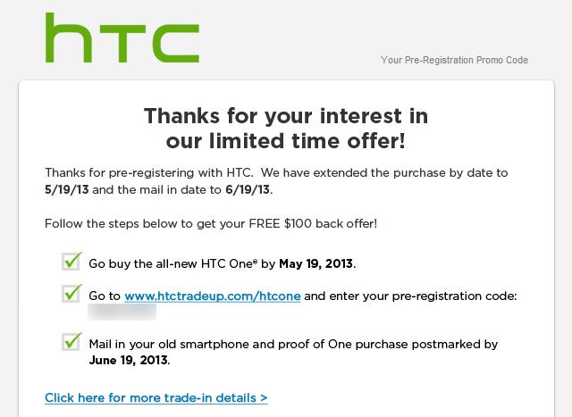 Buy the HTC One, trade in your old smartphone and get $100 – deadline extended