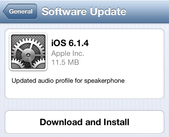 Apple iPhone 5 owners should be receiving iOS 6.1.4 - Apple iPhone 5 iOS 6.1.4 update brings improved audio for the speakerphone