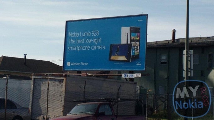 Someone jumped the gun by putting up this billboard of the unannounced Nokia Lumia 928 - Billboard shows ad for the Nokia Lumia 928