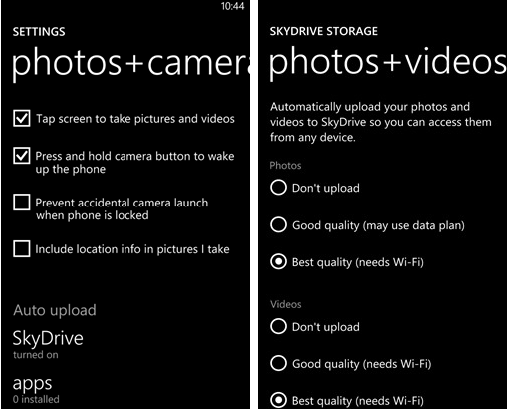 All Windows Phone 8 users can now have their pictures and videos backed up - Windows Phone 8 full resolution photo and video backup to SkyDrive now global