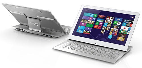 A 13" Sony slider with Triluminous display leaks in blurry footage, can we say Vaio Duo 13?