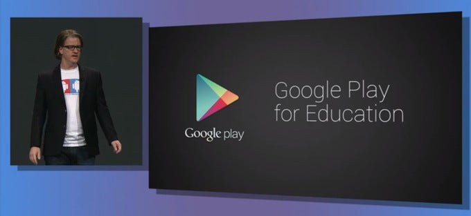 Google Play for Education is announced, with apps and tools for teachers and students