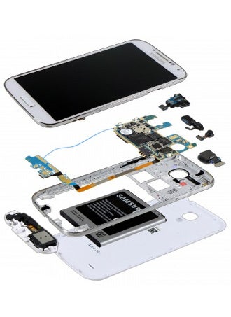 Samsung Galaxy S4 and its parts. - Samsung tied in fight with Apple over supply chain control as only 10% of Galaxy S4 units have Exynos chip