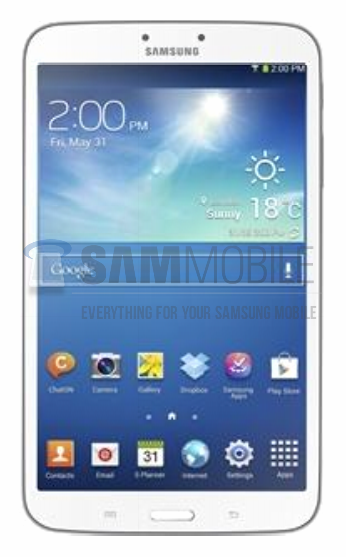 Leaked picture of the Samsung Galaxy Tab 3 8.0 - Picture, specs leak for the Samsung Galaxy Tab 3 8.0