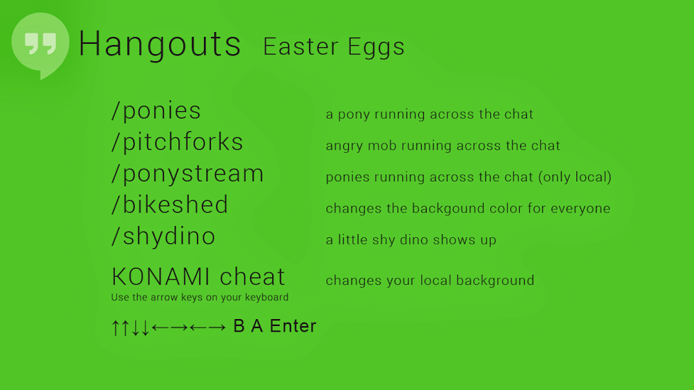 Google+ Hangouts has some fun Easter eggs