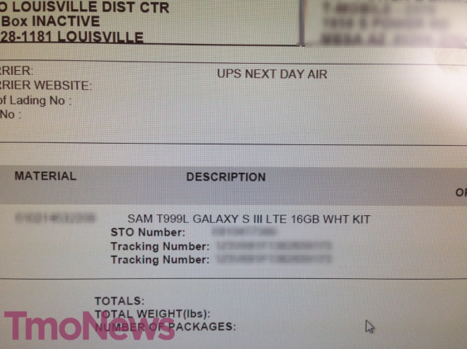 The LTE enabled Samsung Galaxy S III is on the way to T-Mobile stores - LTE enabled version of Samsung Galaxy S III hits T-Mobile stores?