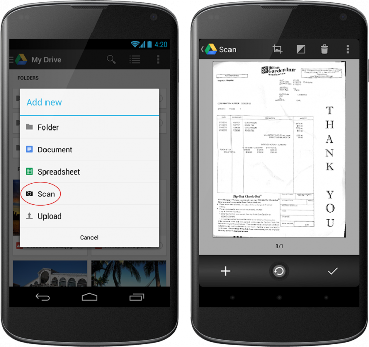 Google Drive for Android gets new card view and OCR scanning