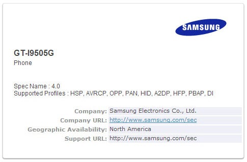 Samsung Galaxy S4 Google Edition spotted on Bluetooth SIG