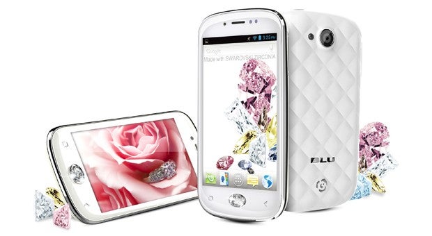 The BLU Armour is made for women - BLU Armour phone with crystal home button is made for the fairer sex