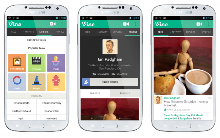 Vine comes to Android today after hitting 13M users