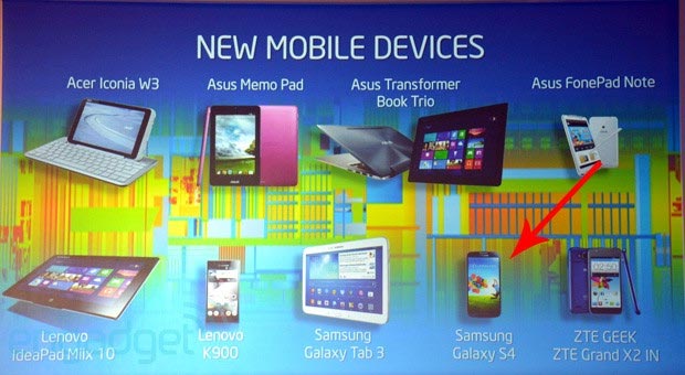 Samsung Galaxy S4 listed in an Intel mobile chips slide? Mystery resolved
