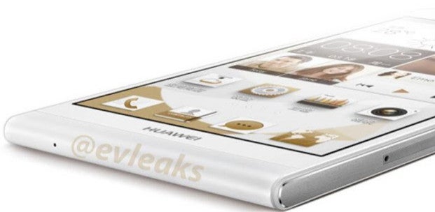 Leaked shot by evleaks reveals how thin the Huawei Ascend P6's profile really is - Huawei Ascend P6 gets benchmarked
