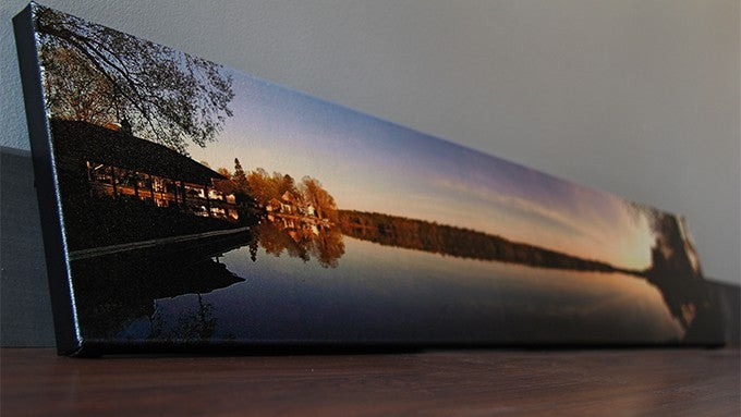 Studio prints a 46" canvas from an HTC One photo, rendering the megapixel war moot