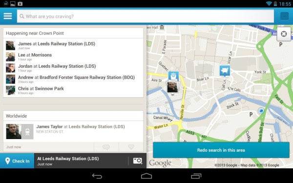Foursquare adds tablet UI to Android, not iOS