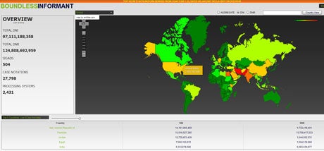 "Boundless Informant" software could show how much metadata NSA's PRISM collects