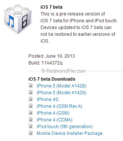 Registered Apple developers can download iOS 7 beta 1 - Registered Apple developers can now download iOS 7 Beta 1