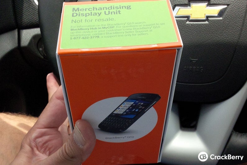 Dummy units of the BlackBerry Q10 are arriving at AT&amp;amp;T&#039;s retail stores - AT&amp;T prepping for its BlackBerry Q10 launch; dummy units arrive