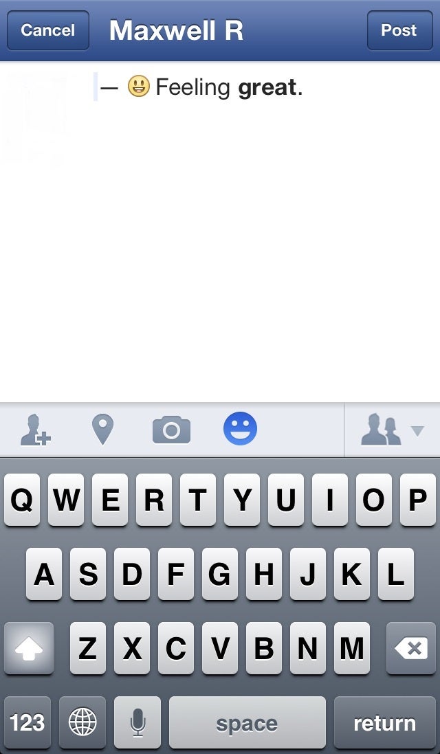 Facebook for iOS gets updated and brings enhanced sharing, status icons