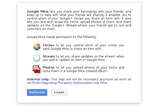 Google Mine may look to bring real world sharing to G+ users