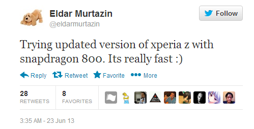 Eldar Murtazin tweets about an updated Sony Xperia Z - Sony to shoehorn Qualcomm Snapdragon 800 inside Sony Xperia Z refresh?