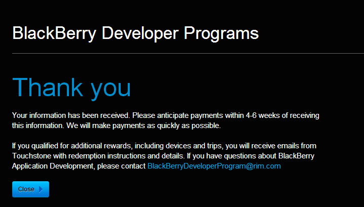 BlackBerry is ready to send out $4 million in payments to Android developers - $4 million to be paid out by BlackBerry to developers participating in Port-A-Thon