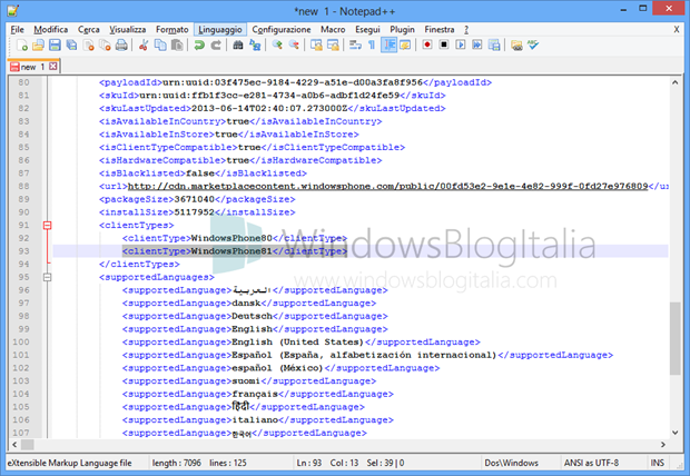 This manifest file shows that Windows Phone 8.1 is the name of the next build for the platform - Windows Phone 8.1 reference found in Windows Phone Store