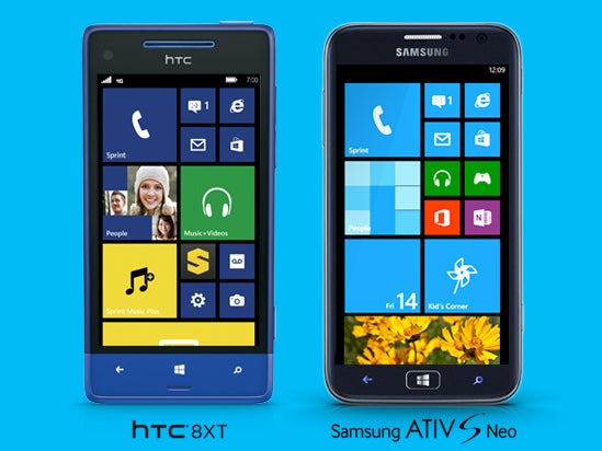 Sprint gets its first Windows Phone 8 devices: HTC 8XT and Samsung ATIV S Neo