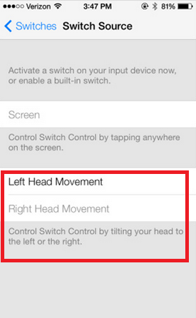 Control your Apple iPhone with your head in iOS 7 - Navigate the Apple iPhone with your head using iOS 7