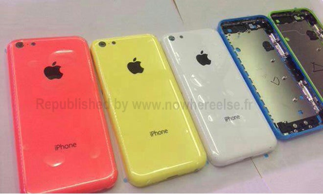 Entry level iPhone to come in blue as well, new photo depicts all colors