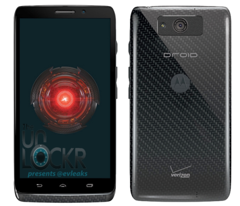 Back and front rendering of the Motorola DROID Ultra - Latest Motorola DROID Ultra leak shows both sides of eagerly awaited handset