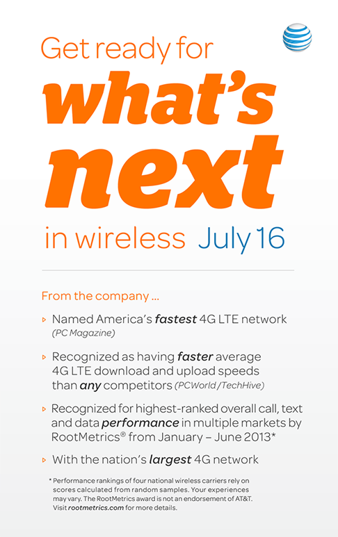 AT&amp;T sending out press invites to see &quot;what&#039;s next in wireless&quot; on July 16th