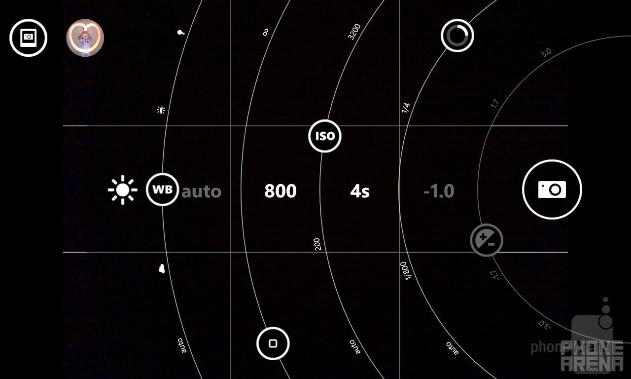Settings on the Nokia Pro Cam app suitable for light drawing - How to create light paintings using the Nokia Lumia 1020