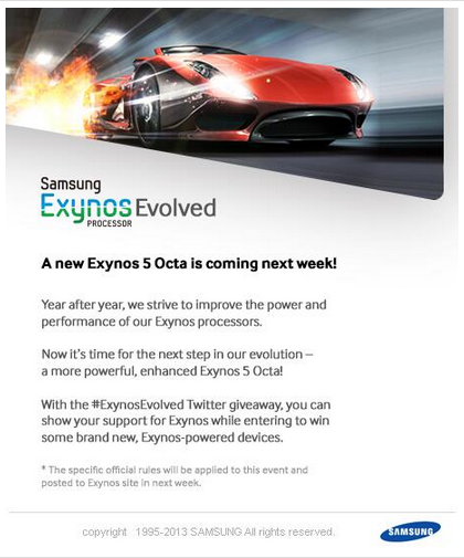 An evolved Samsung Exynos 5 will be introduced next week by Samsung - Evolved Samsung Exynos 5 Octa coming next week