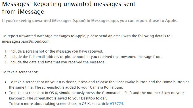 You can now report iMessage spam to Apple