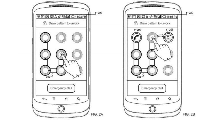 USPTO fails again: Google patents gesture unlock/app launch feature