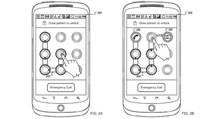 USPTO fails again: Google patents gesture unlock/app launch feature