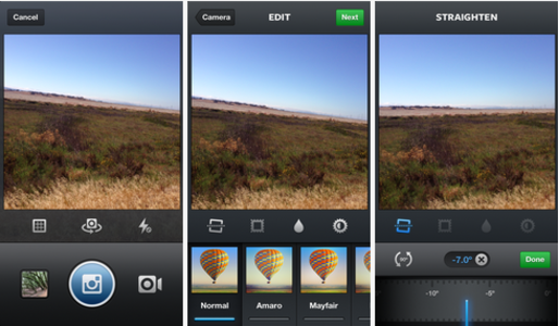 Those Instagram users with an iOS device can straighten out and level their pictures with one tap - Instagram update allows users to import video