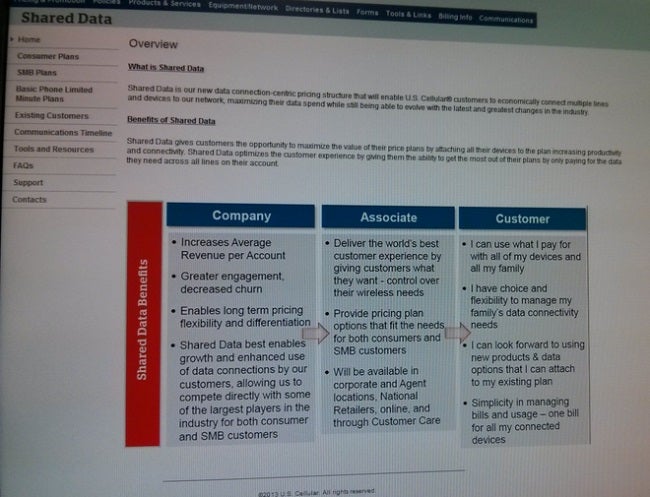 Shared-data plans coming to US Cellular