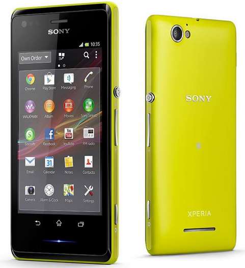 Sony&#039;s render of the upcoming Sony Xperia M - Sony Xperia M to launch in Europe this month